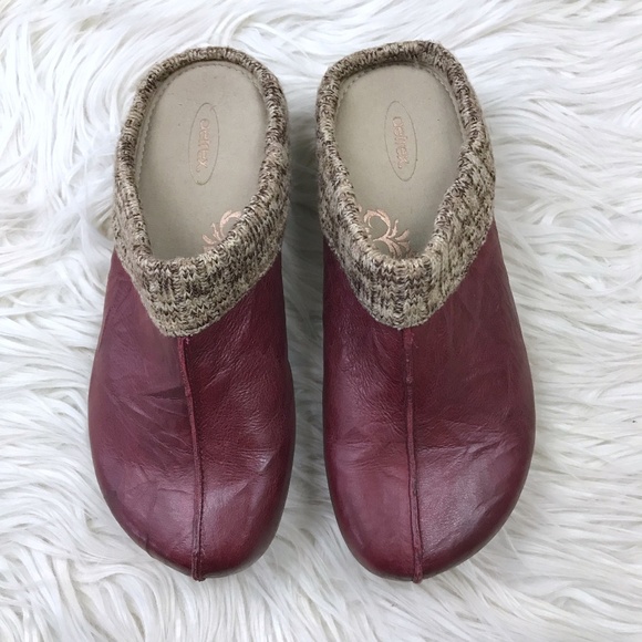 Aetrex Shoes - Aetrex 8.5 Red Krista Slip On Comfort Clogs Shoes